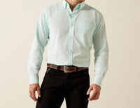 Ariat - Men's Solid Slub Classic Fit Button Down Shirt