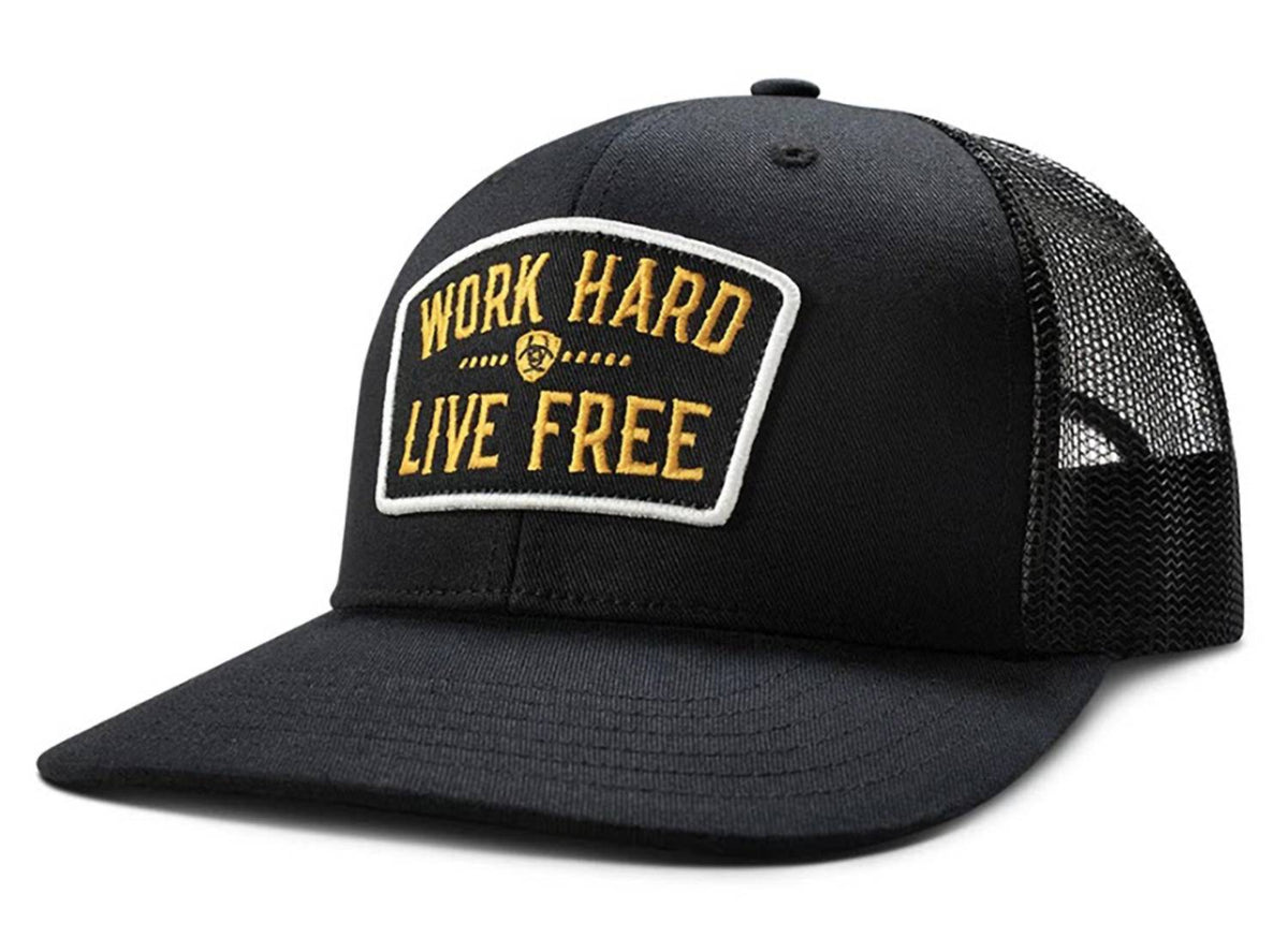 Ariat - Men's Work Rebar Work Hard Patch Snapback Cap – Snagged & Bagged