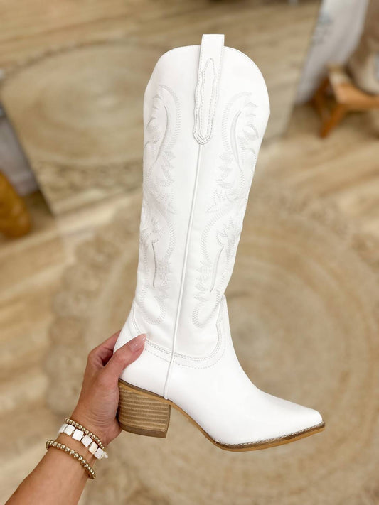 Arider Girl - Women's Rodeo Boots - heeled - boots - shoes - white