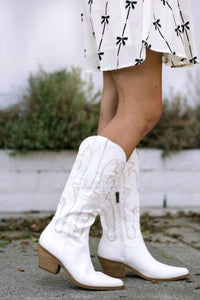 Arider Girl - Women's Rodeo Boots - heeled - boots - shoes - white