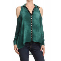 Ariella - Cold Shoulder Tunic Top