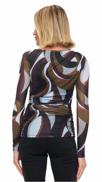 Ariella - Ruched Long Sleeve Top