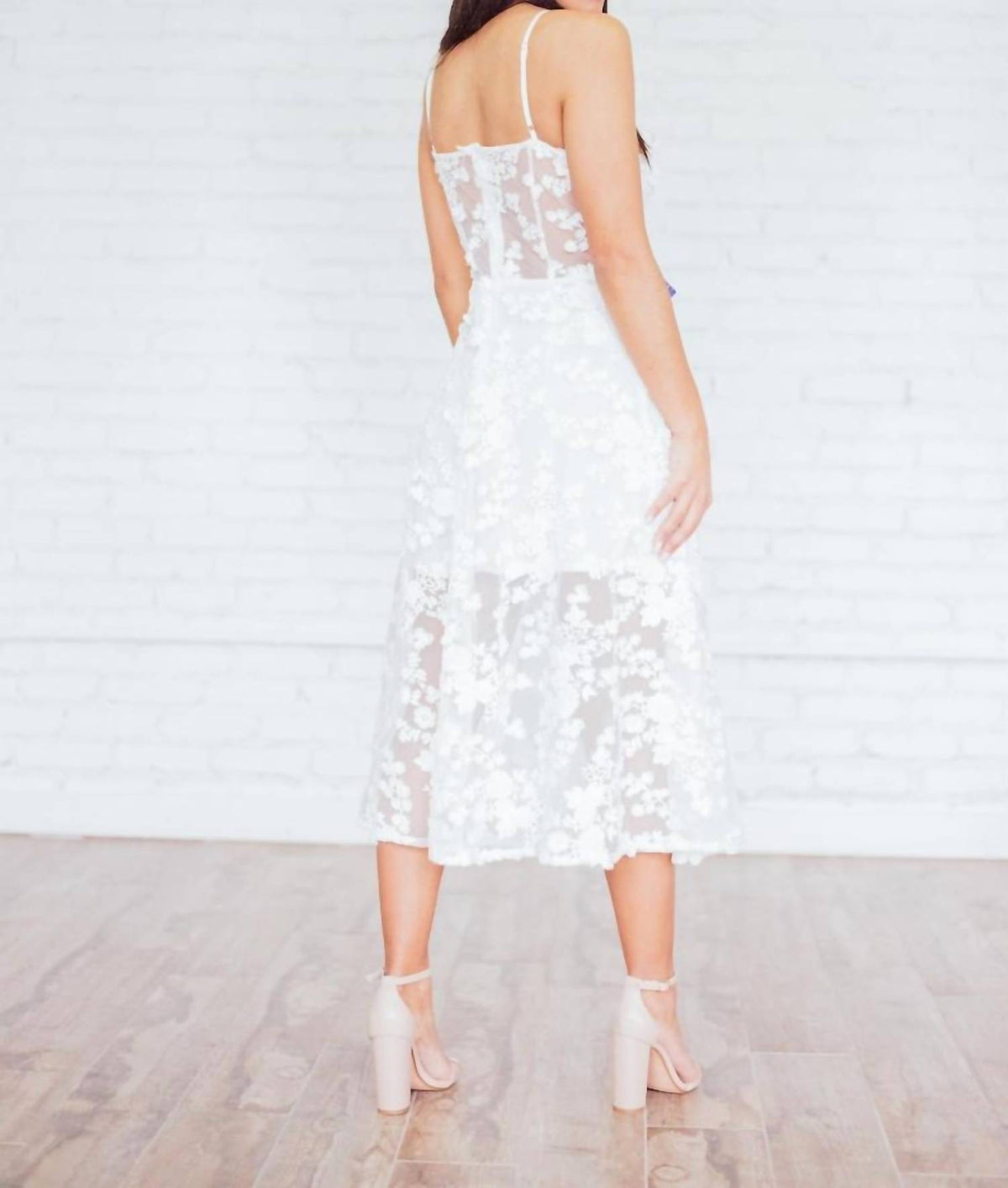 Ariti Kaziris - Lace Peek-a-boo Dress