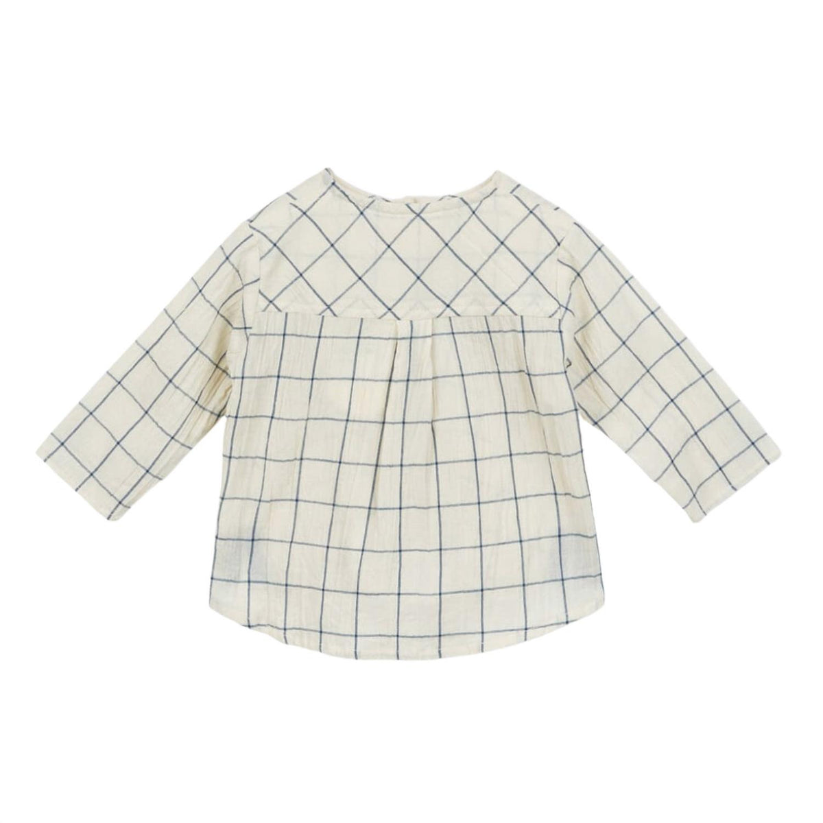 Arsène Et Les Pipelettes - Baby's Emeo Check Button Top