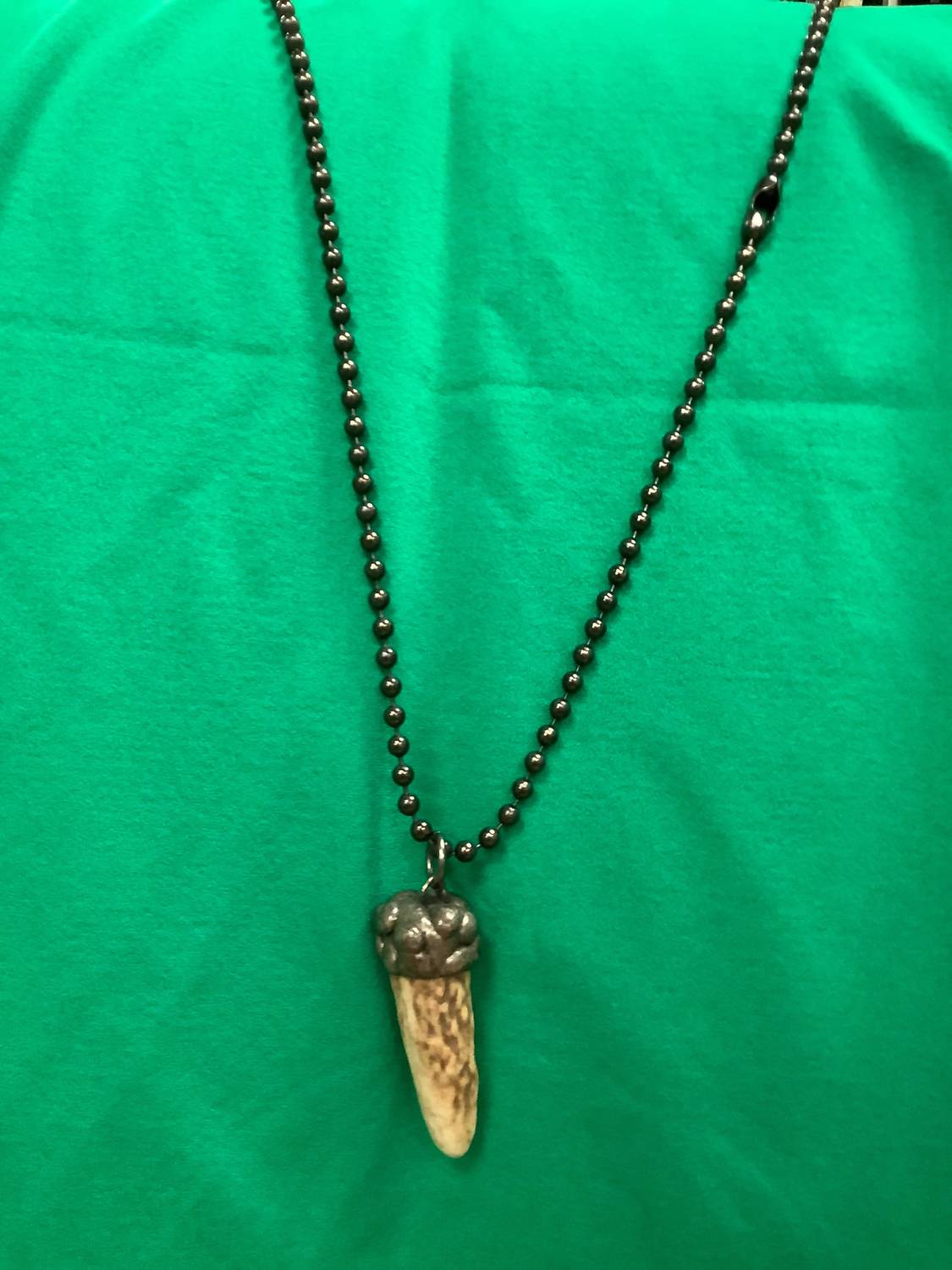 Art By Amy Labbe - Unisex Tooth Necklace - grey - jewelry - necklaces