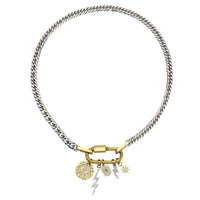 Artizan Joyeria - Women's Anne Charm Necklace - gold - goldtone - jewelry