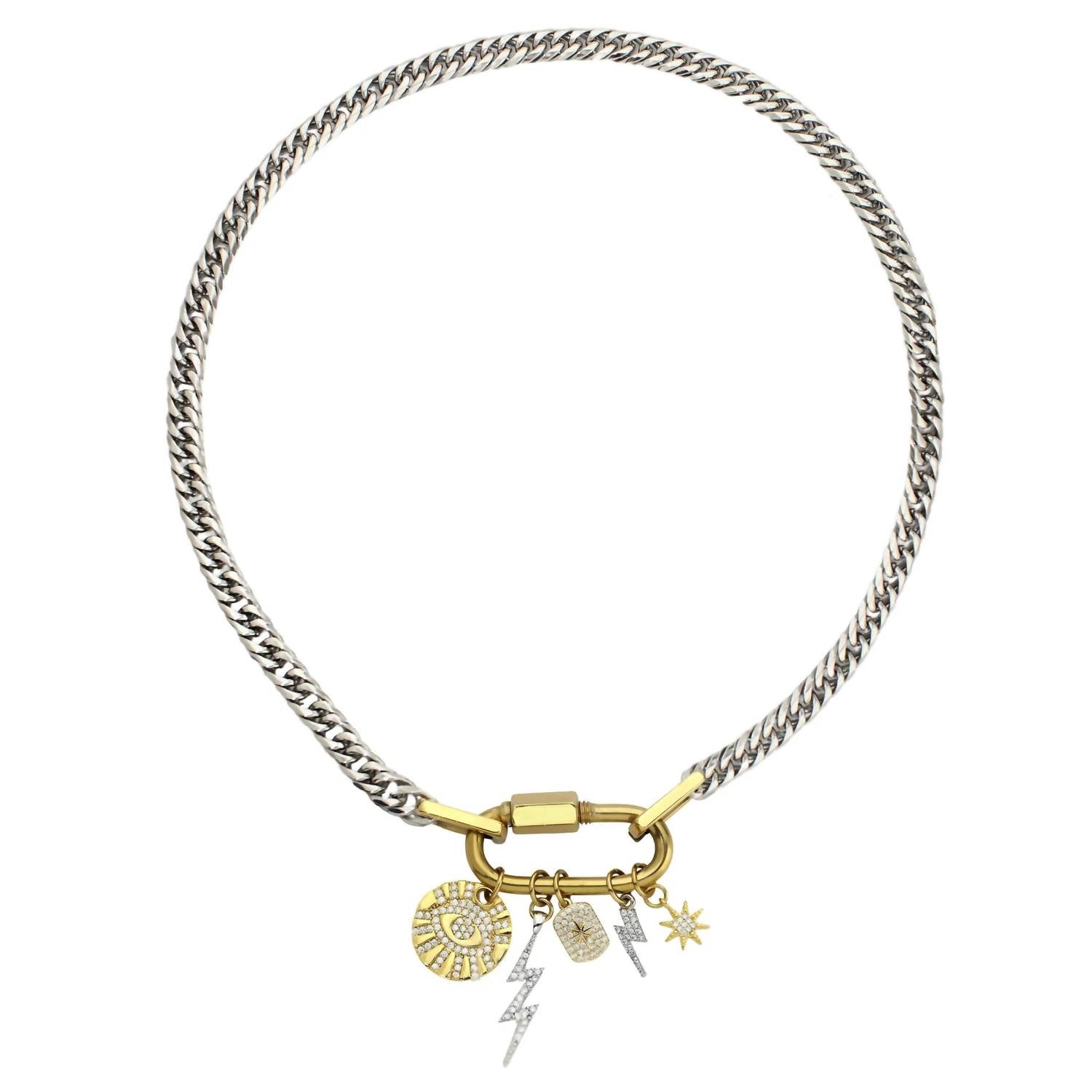 Artizan Joyeria - Women's Anne Charm Necklace - gold - goldtone - jewelry