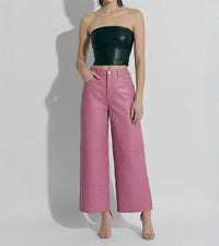 As By Df - Ruby Leather Wide Leg Pants