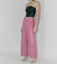 As By Df - Ruby Leather Wide Leg Pants