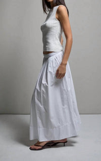Asher - Kate Poplin Maxi Skirt
