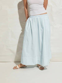 Asher - Kate Poplin Pleated Skirt