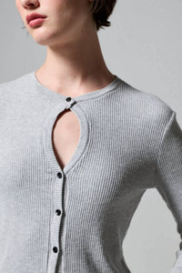 Asher - Kyra Ribbed Sweater Cardigan