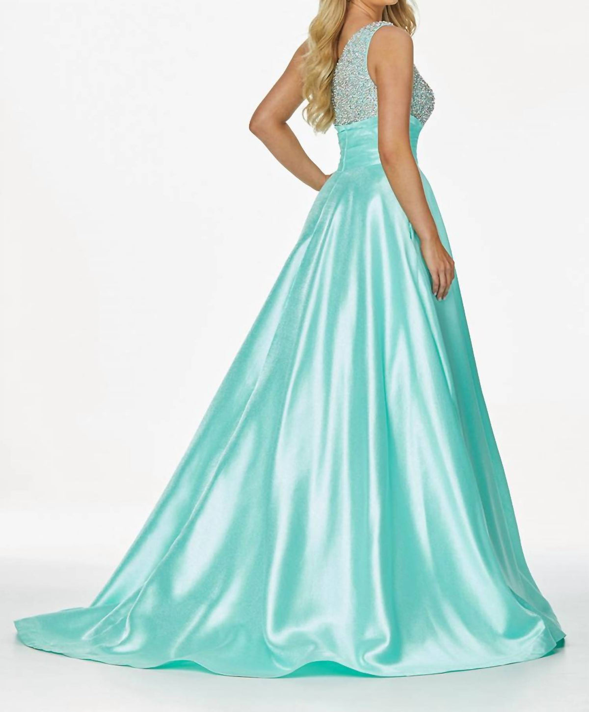 Ashleylauren - One Shoulder Ball Gown