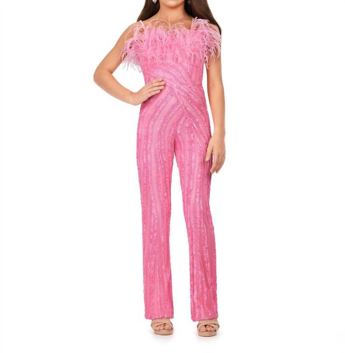 Ashleylauren - Sequin Jumpsuit