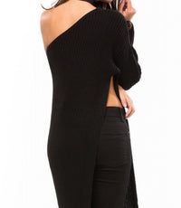 Asilio - Tough Love Knit Tunic - black - clothing - nylon - blend