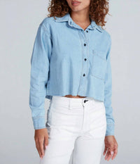 Askk Ny - Cropped Denim Shirt