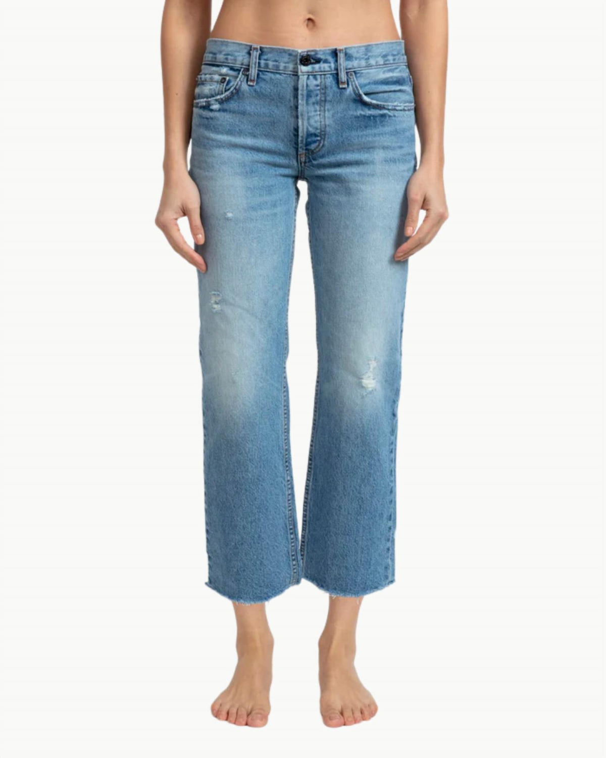 Askk Ny - Low Rise Straight Leg Jeans