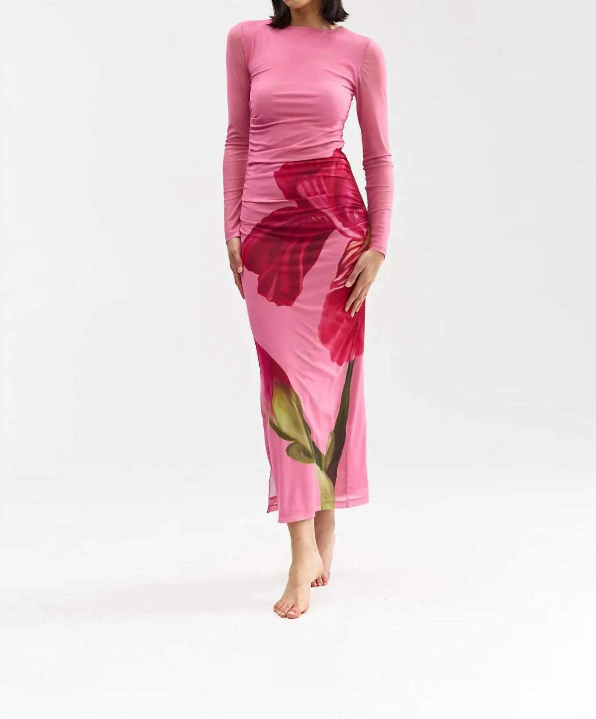Aston Studio - Ezli Mesh Midi Dress