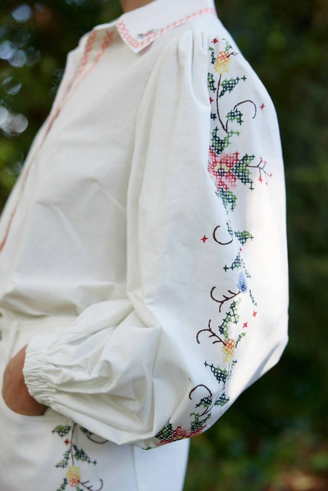 Aston Studio - Maggie Floral Long Sleeve Blouse - blouses - clothing - cotton