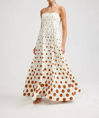 Aston Studio - Rue Square Neck A - line Maxi Dress - clothing - cotton - dresses
