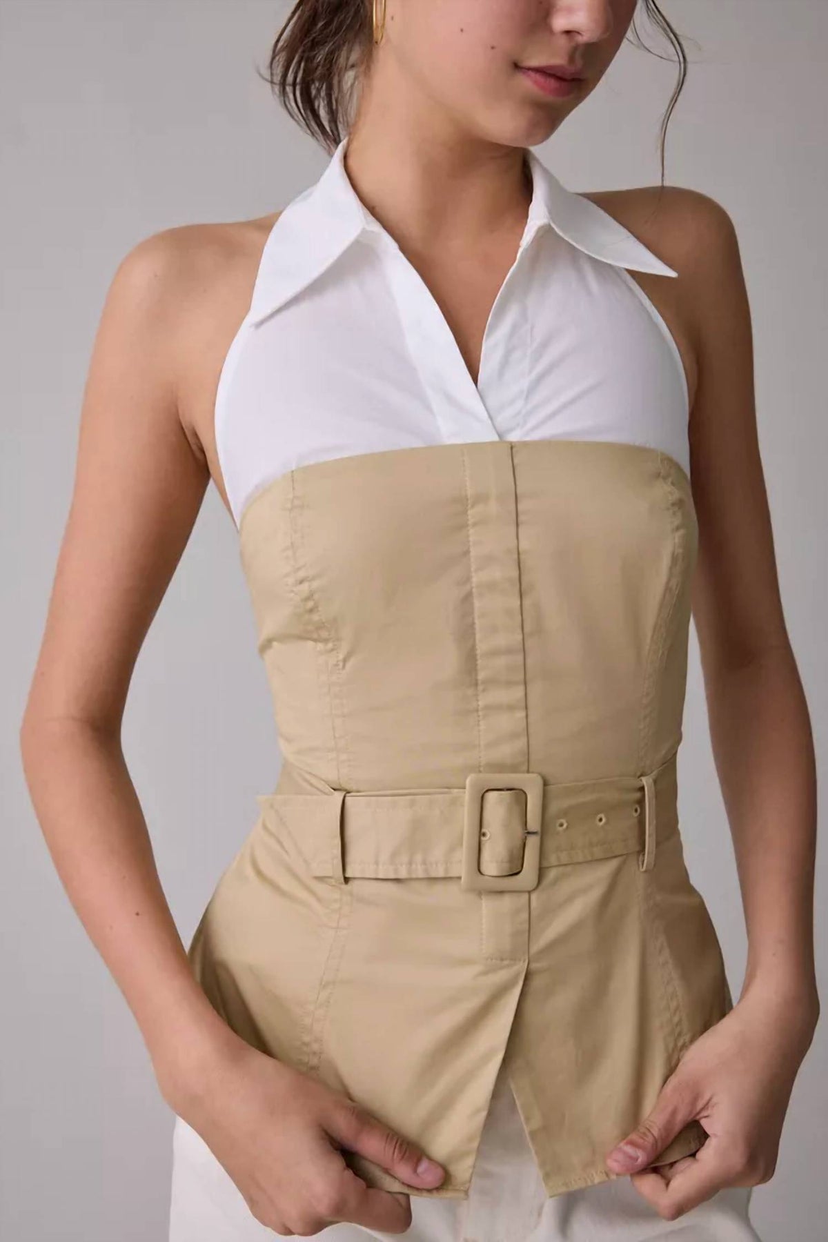 Astr - Aleda Layered Halter Neck Top