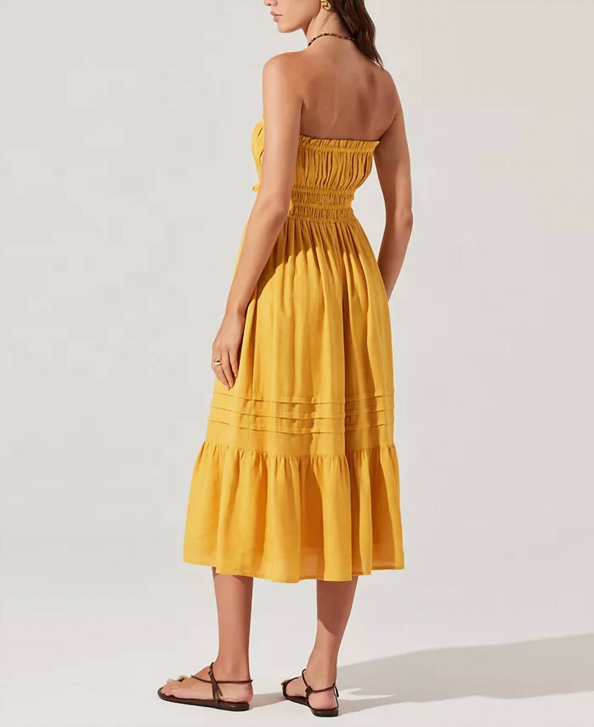 Astr - Aubrie Strapless Midi Dress