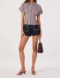 Astr - Beck Bleated Front Top