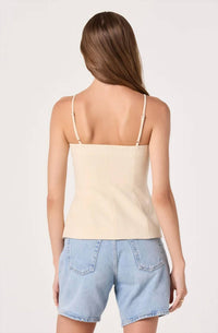 Astr - Britta Button-front Spaghetti Strap Top