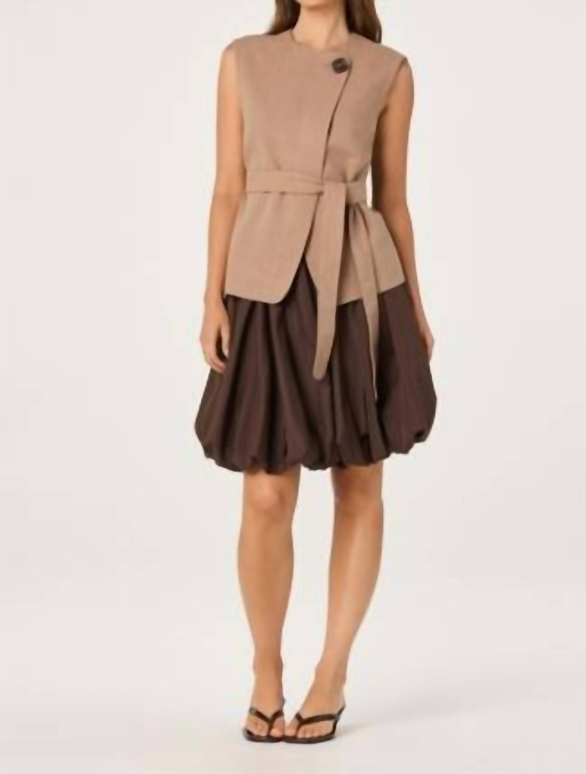 Astr - Darrien Belted Asymmetric Vest