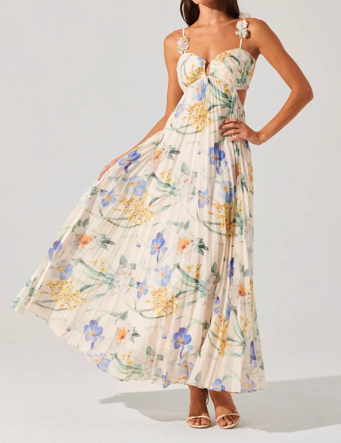 Astr - Emese Dress - blue - clothing - dresses