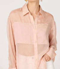 Astr - Evie Sheer Button Up Shirt