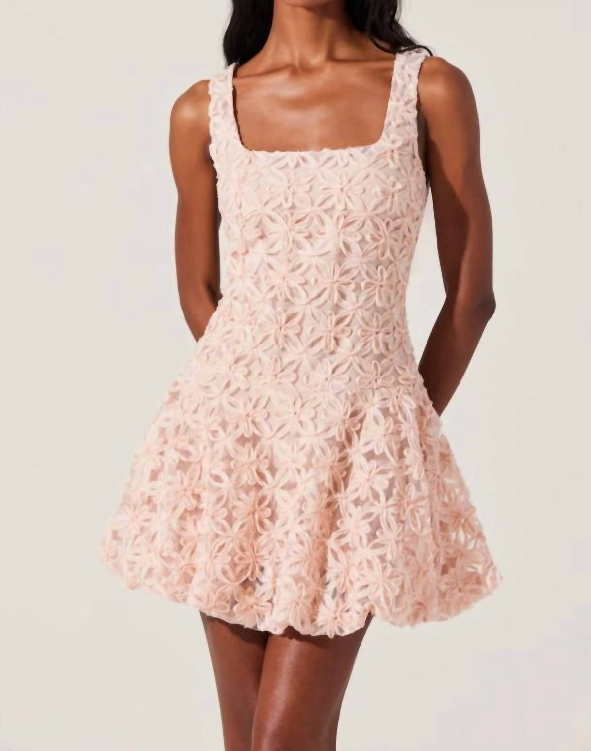 Astr - Fable 3d Floral Mini Dress