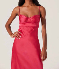 Astr - Florianne Satin Maxi Dress