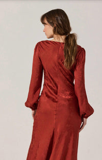 Astr - Ilaria Jacquard Midi Dress