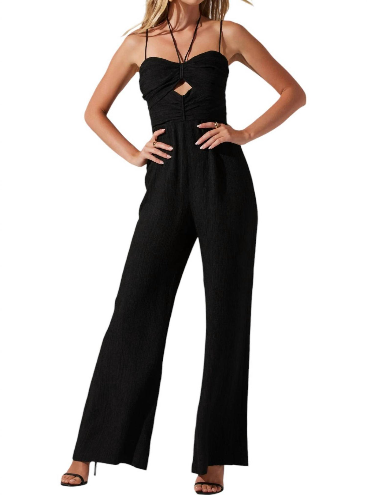 Astr - Kamora Front Cutout Jumpsuit