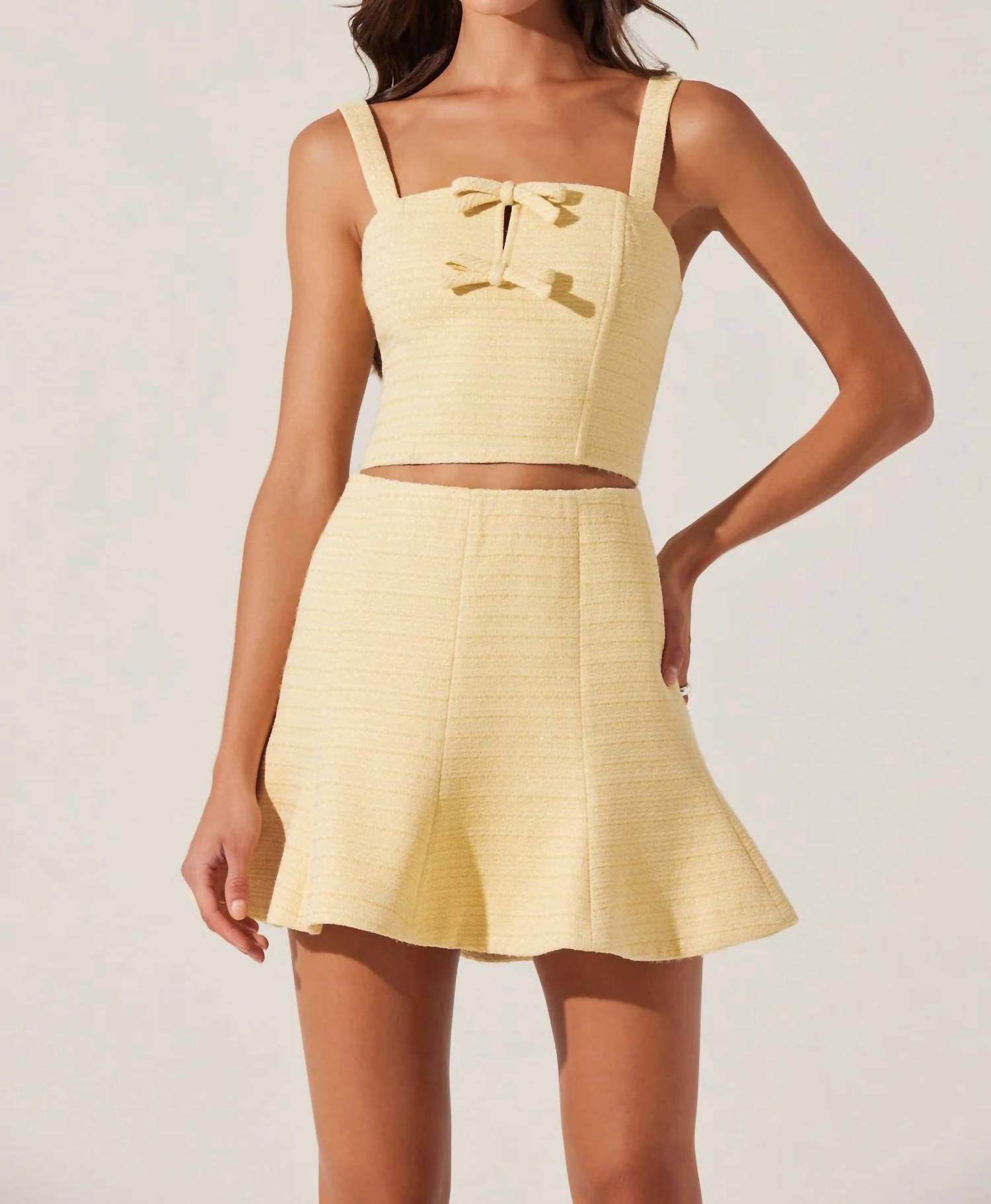 Astr - Kiona Tweed Mini Skirt - clothing - mini - mini - skirts