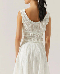 Astr - Kissel Tiered Eyelet Top