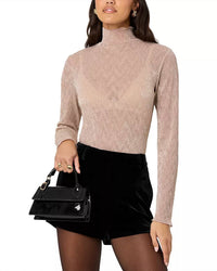 Astr - Kyra Long Sleeve Turtleneck Top