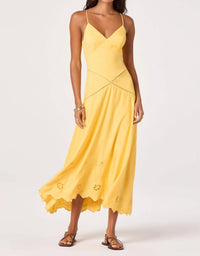 Astr - Lainey Eyelet Midi Dress