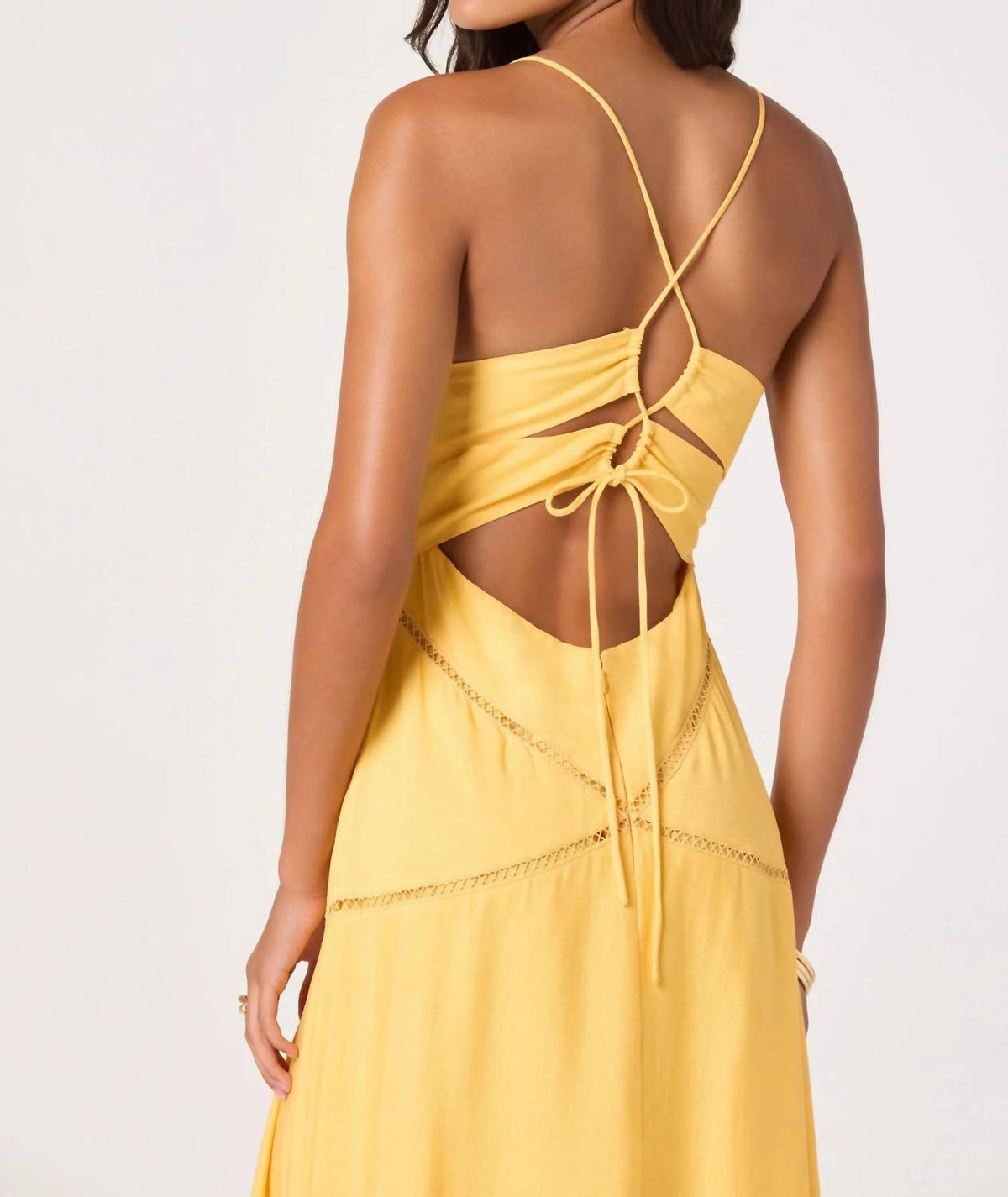 Astr - Lainey Eyelet Midi Dress