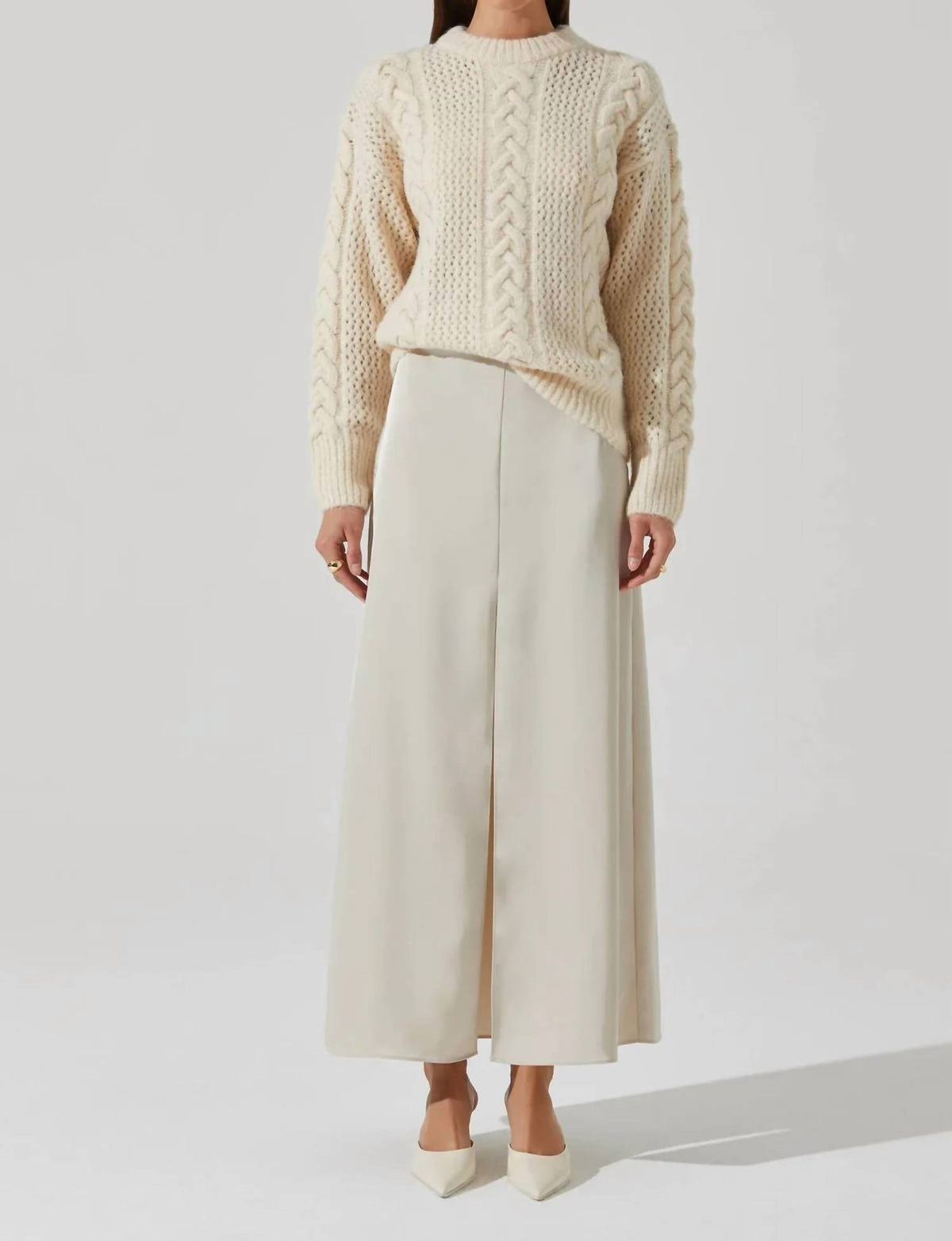 Astr - Lisbeth Cable Knit Sweater