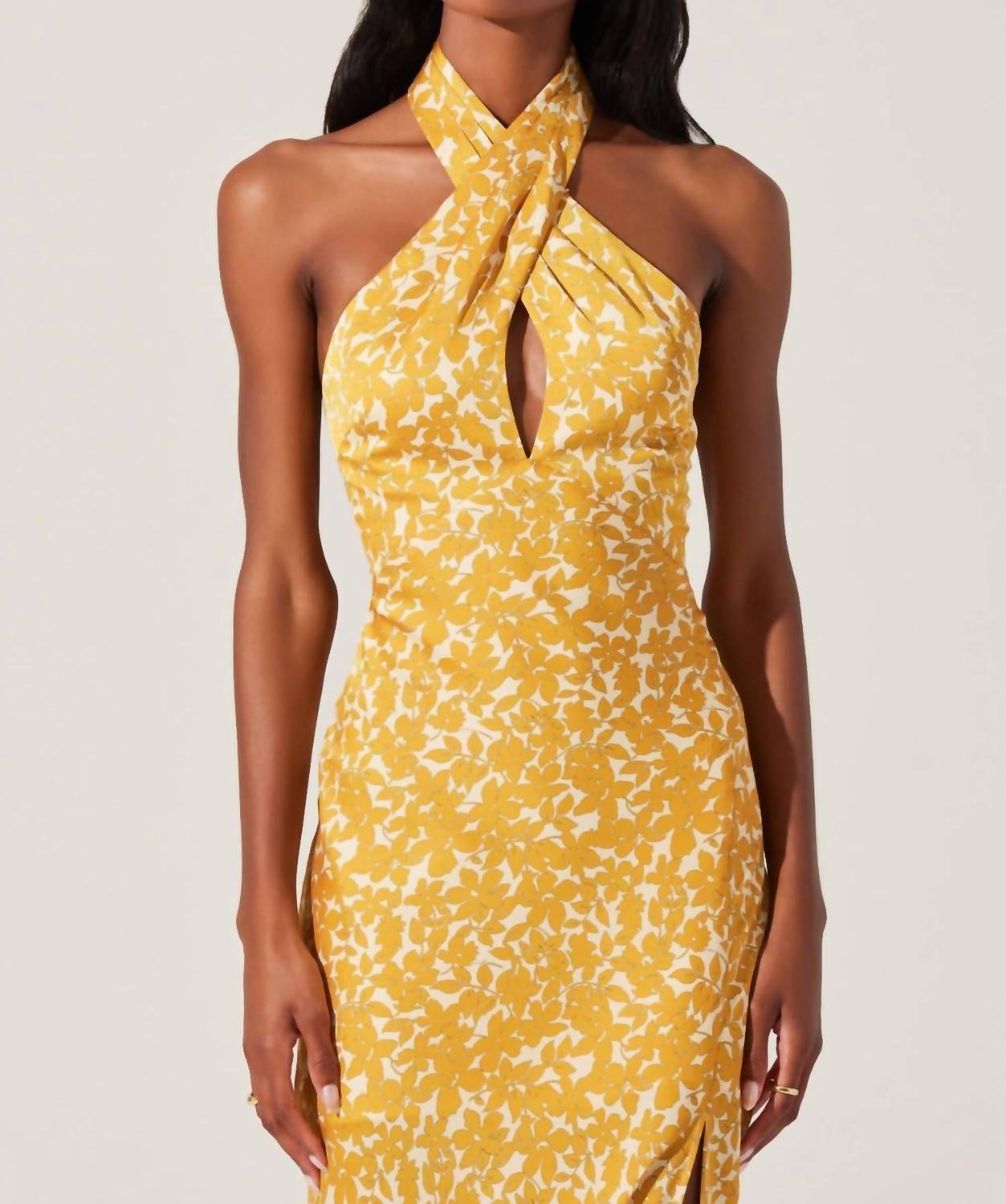 Astr - Marissa Floral Halter Neck Dress - clothing - dresses - floral