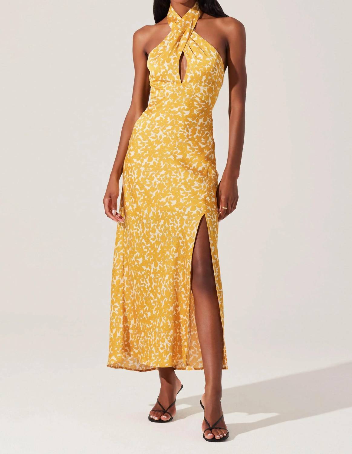 Astr - Marissa Floral Halter Neck Dress - clothing - dresses - floral