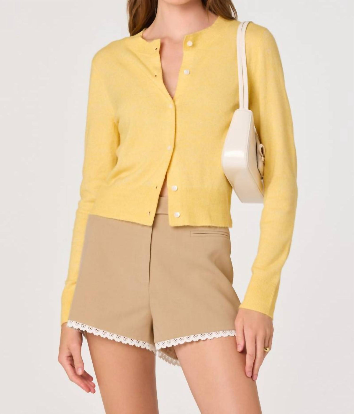 Astr - Mary Classic Button Front Cardigan