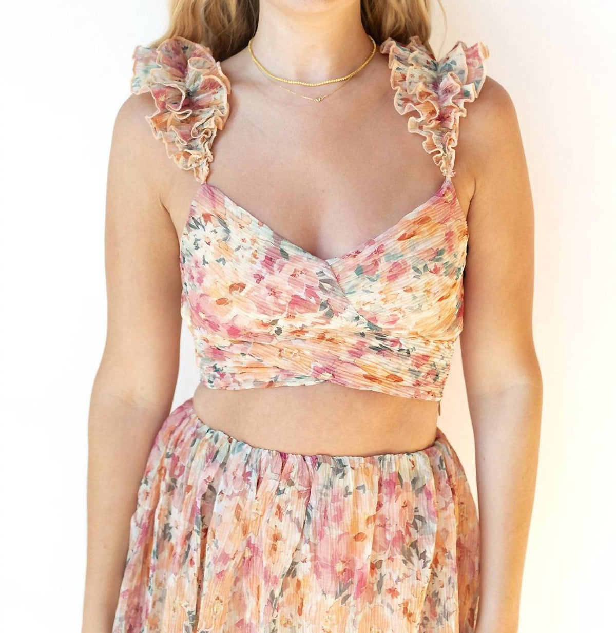 Astr - penn plisse top