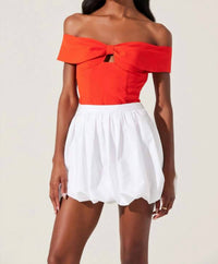 Astr - Telayna Off Shoulder Bow Top