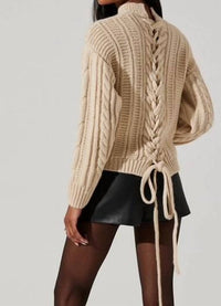 Astr - Tie Back Sweater