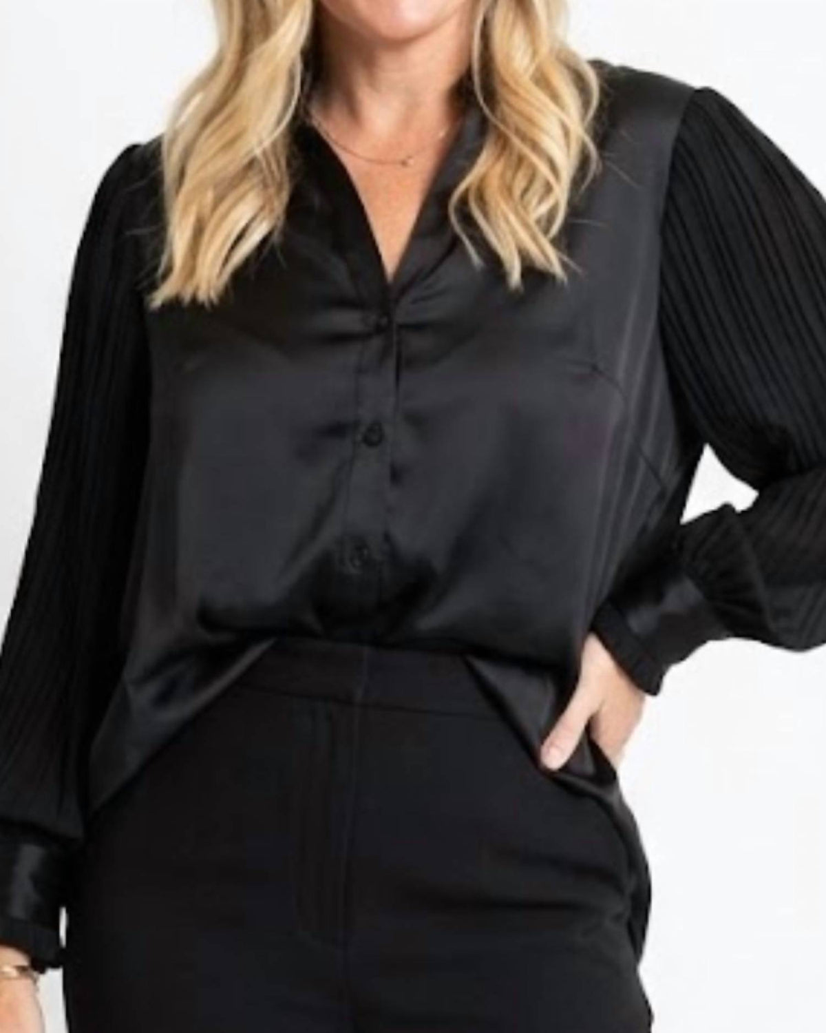Astrid - Kate Long Sleeve Button Up Blouse