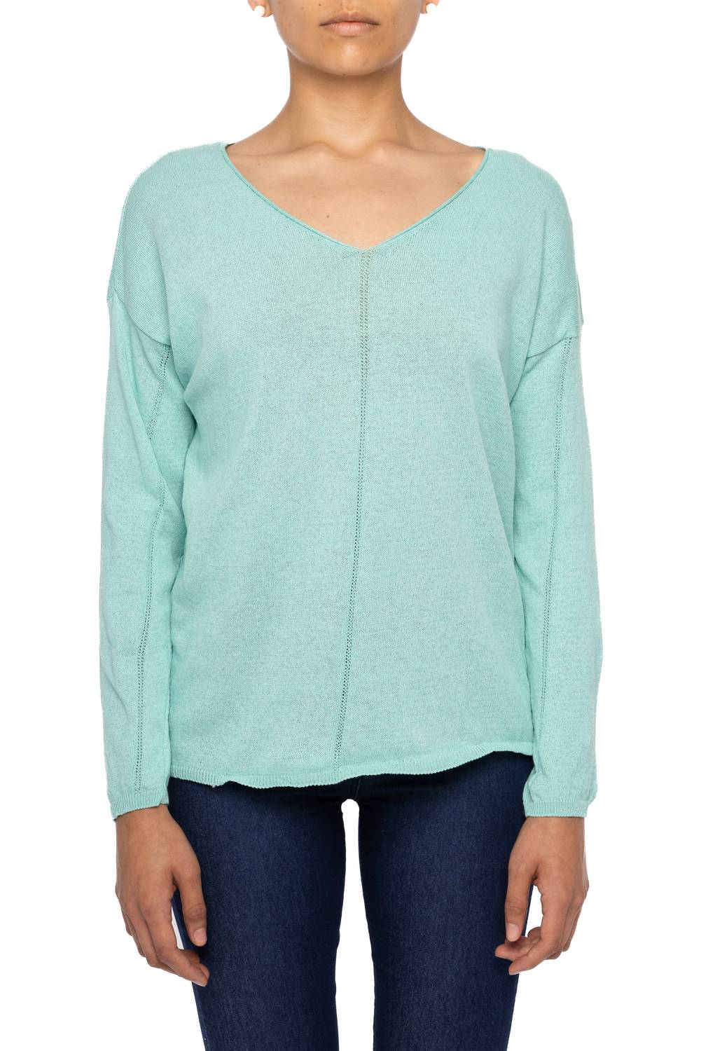 Astrid - Women's Preppy V-neck Top