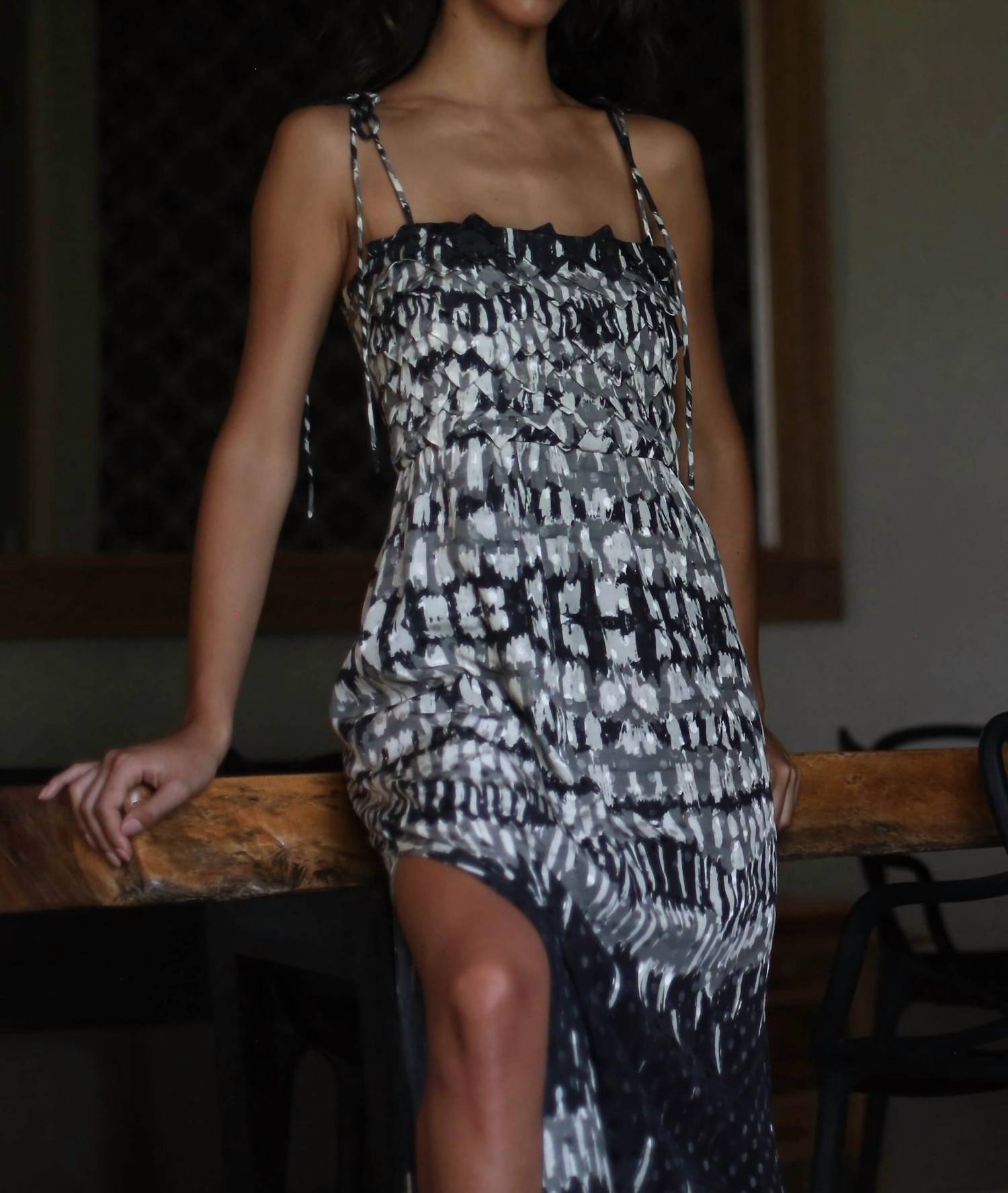 Atelier - Polka Dot Nicoletta Dress - black - clothing - dresses
